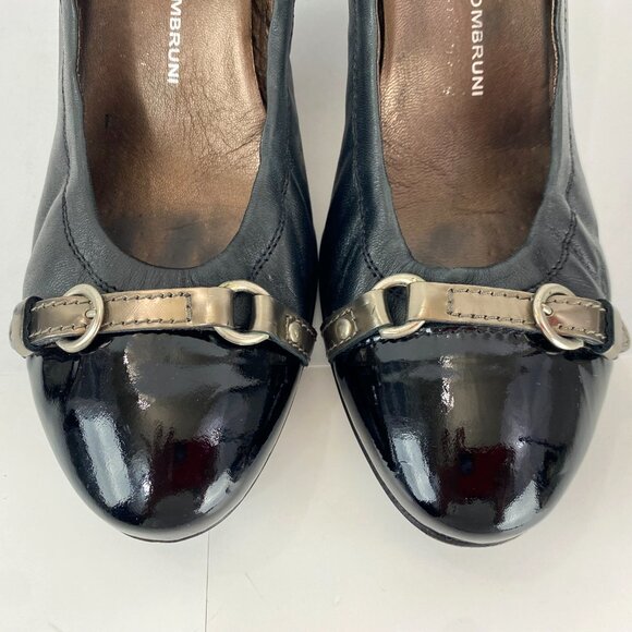 AGL Pumps 41 Attilio Giusti Leombruni Luxury Shoes Genuine Leather 9.5 Cap Toe - Picture 7 of 10